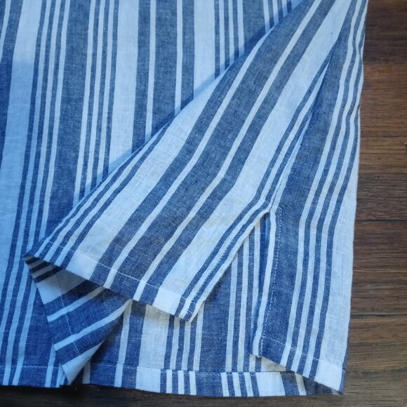 LIZ CLAIBORNE short sleeve linen blend top (XL) - Picture 6 of 12